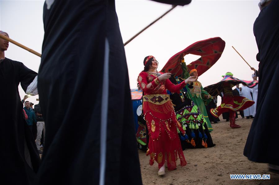 EGYPT-FAYOUM-QASR QAROUN-SUN FESTIVAL