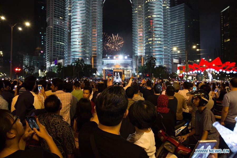 MALAYSIA-KUALA LUMPUR-NEW YEAR-FIREWORKS