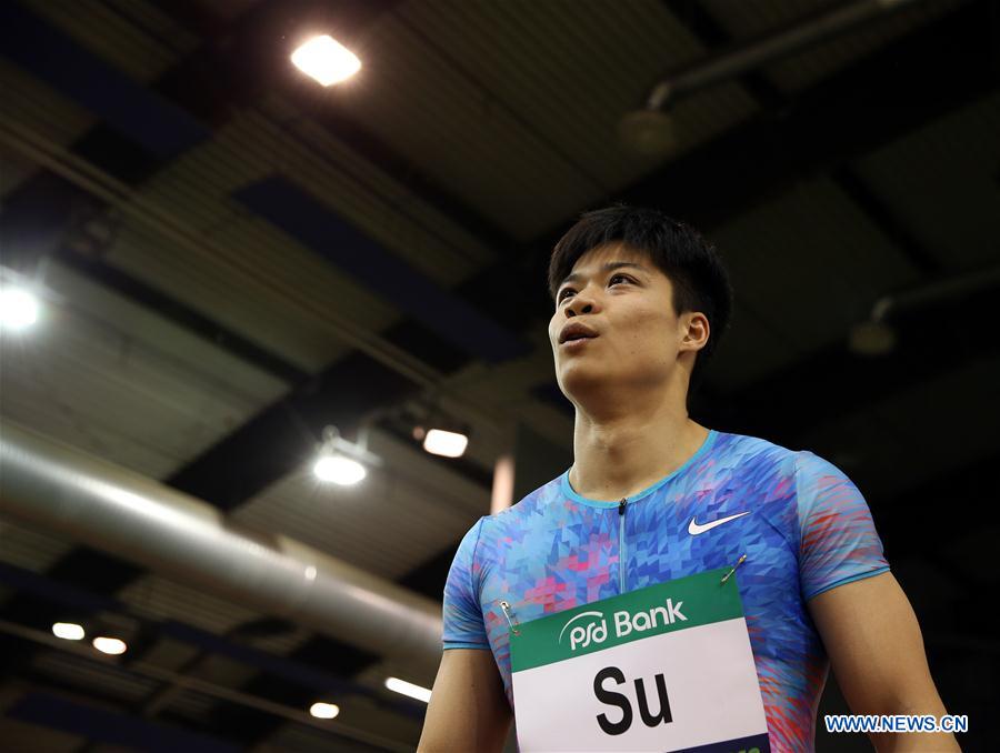 (SP)GERMANY-DUSSELDORF-IAAF WORLD INDOOR TOUR-MEN'S 60M-SU BINGTIAN