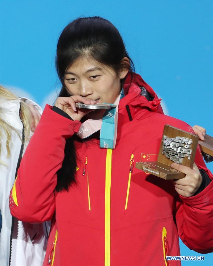 (SP)OLY-SOUTH KOREA-PYEONGCHANG-SNOWBOARD-LADIES' HALFPIPE-MEDAL CEREMONY