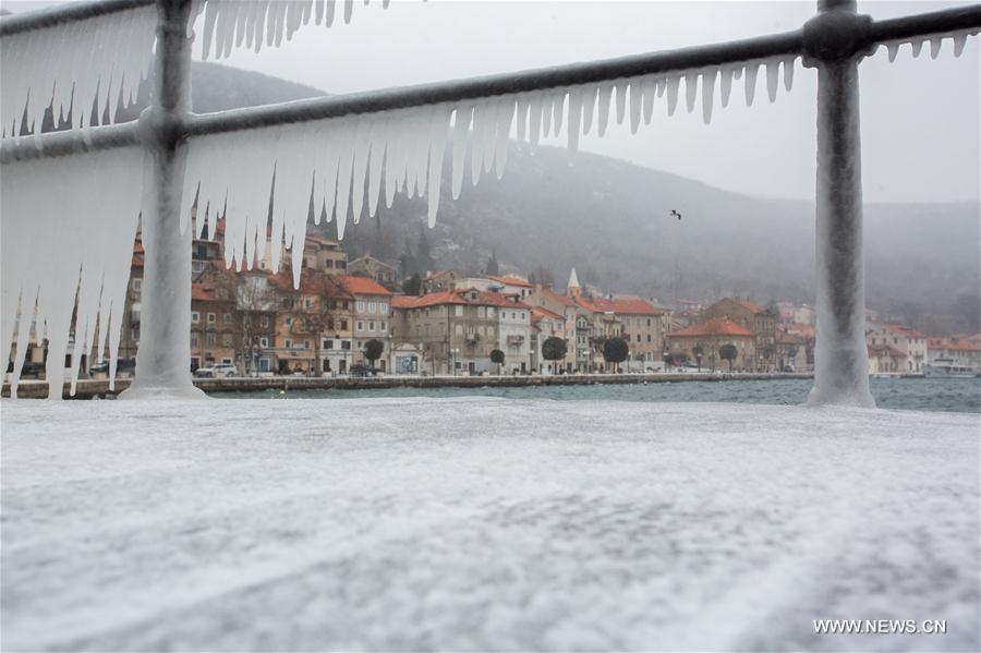 CROATIA-BAKAR-WEATHER-COLD FRONT