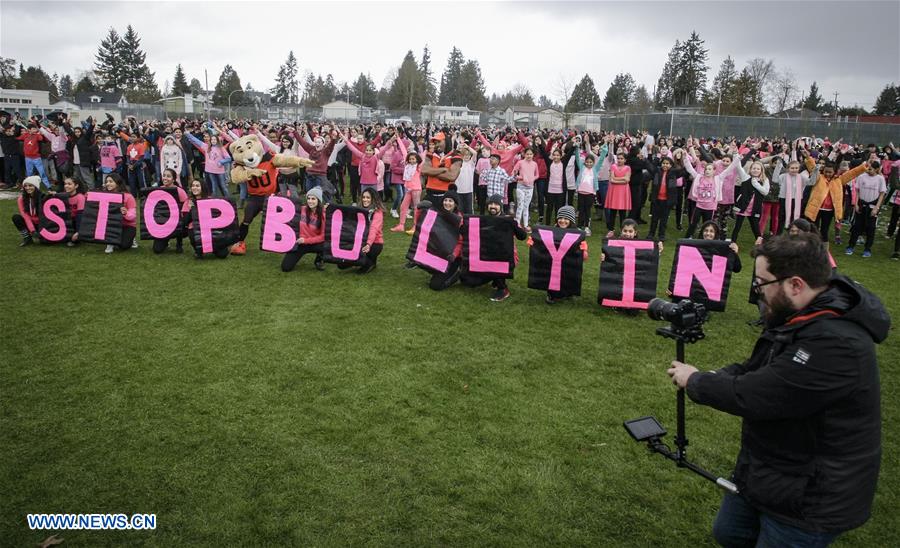 CANADA-VANCOUVER-STUDENTS-PINK SHIRT DAY