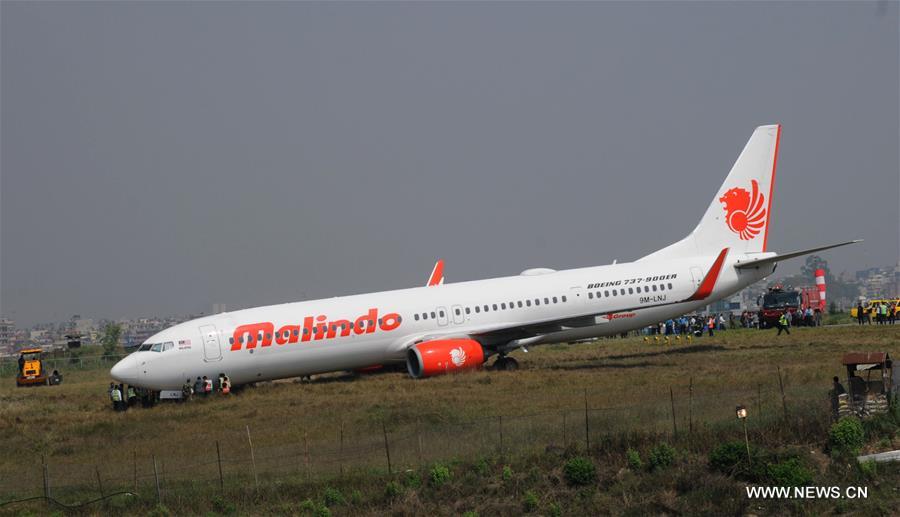 NEPAL-KATHMANDU-MALINDO AIRLINES-RUNWAY ACCIDENT