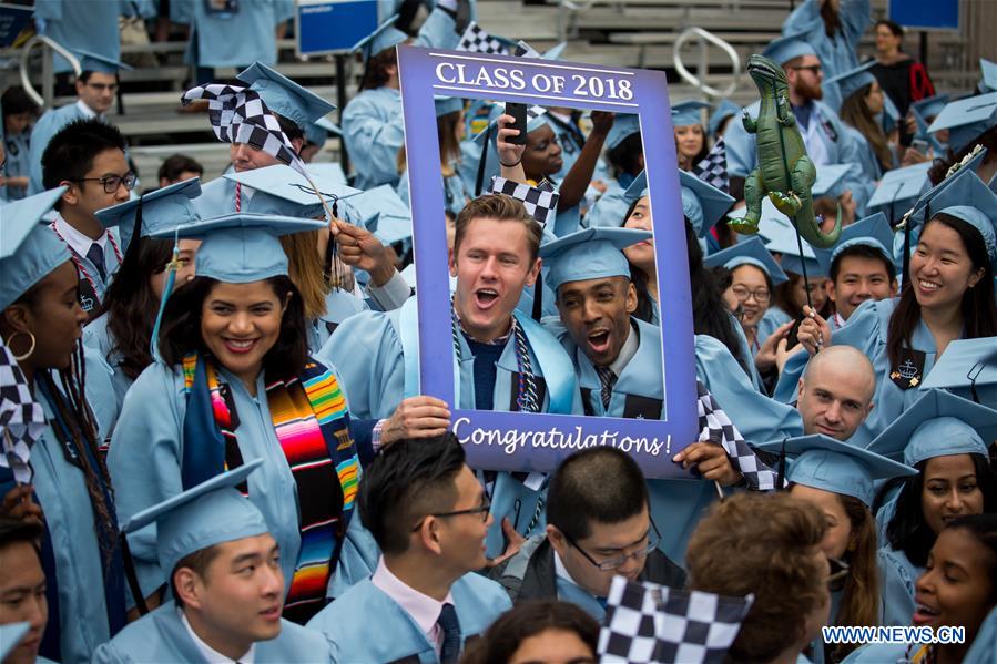 U.S.-NEW YORK-COLUMBIA UNIVERSITY-COMMENCEMENT CEREMONY