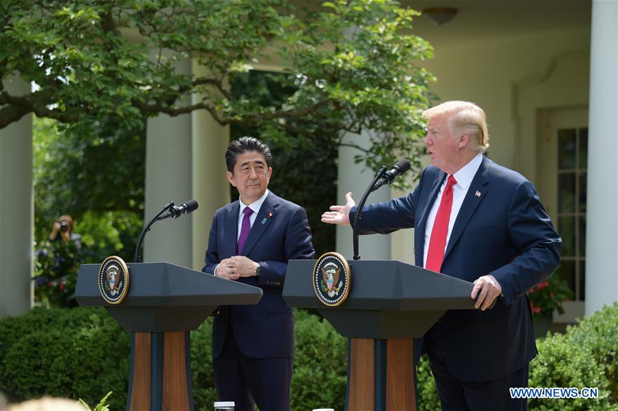 U.S.-WASHINGTON D.C.-PRESIDENT-JAPAN-PM-PRESS BRIEFING