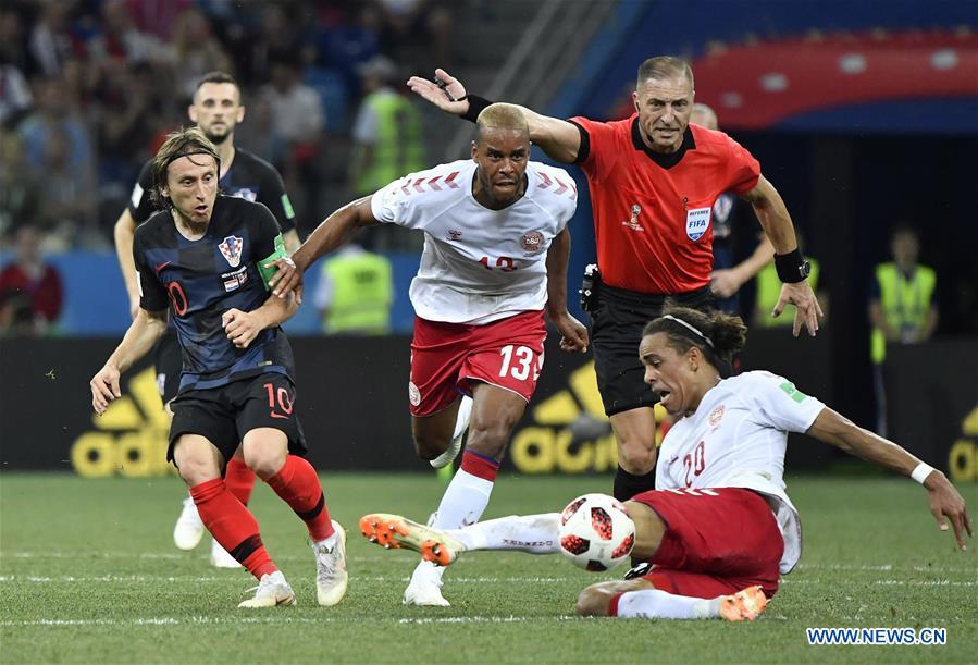 (SP)RUSSIA-NIZHNY NOVGOROD-2018 WORLD CUP-ROUND OF 16-CROATIA VS DENMARK