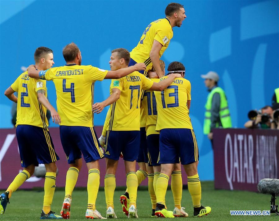 (SP)RUSSIA-SAINT PETERSBURG-2018 WORLD CUP-ROUND OF 16-SWITZERLAND VS SWEDEN