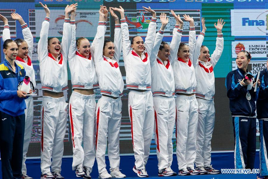 (SP)HUNGARY-BUDAPEST-FINA-ARTISTIC SWIMMING-WORLD CHAMPIONSHIPS-TEAM FREE