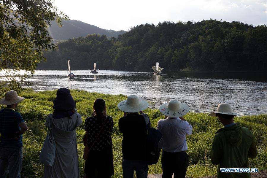 CHINA-ZHEJIANG-ANCIENT WEIR-SCENERY (CN)