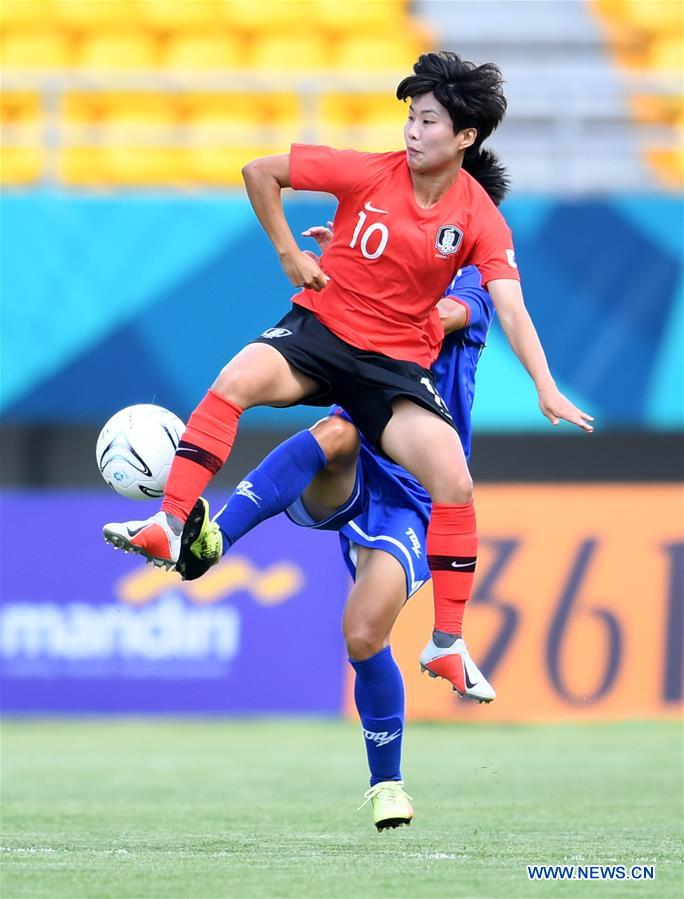 (SP)INDONESIA-PALEMBANG-ASIAN GAMES-FOOTBALL-SOUTH KOREA VS CHINESE TAIPEI