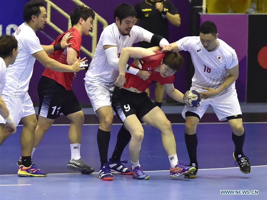 (SP)INDONESIA-JAKARTA-ASIAN GAMES-HANDBALL-JAPAN VS SOUTH KOREA