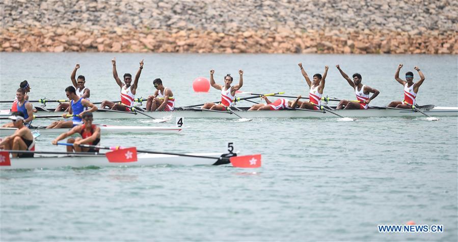 (SP)INDONESIA-PALEMBANG-ASIAN GAMES-ROWING-MEN'S LIGHTWEIGHT EIGHT