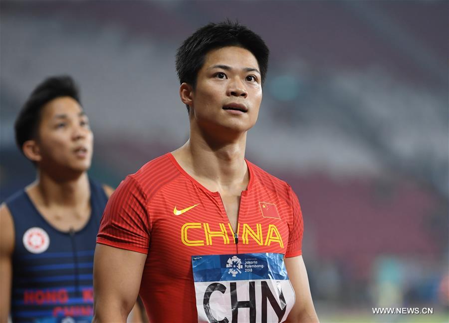 (SP)INDONESIA-JAKARTA-ASIAN GAMES-ATHLETICS-MEN'S 4X100M RELAY