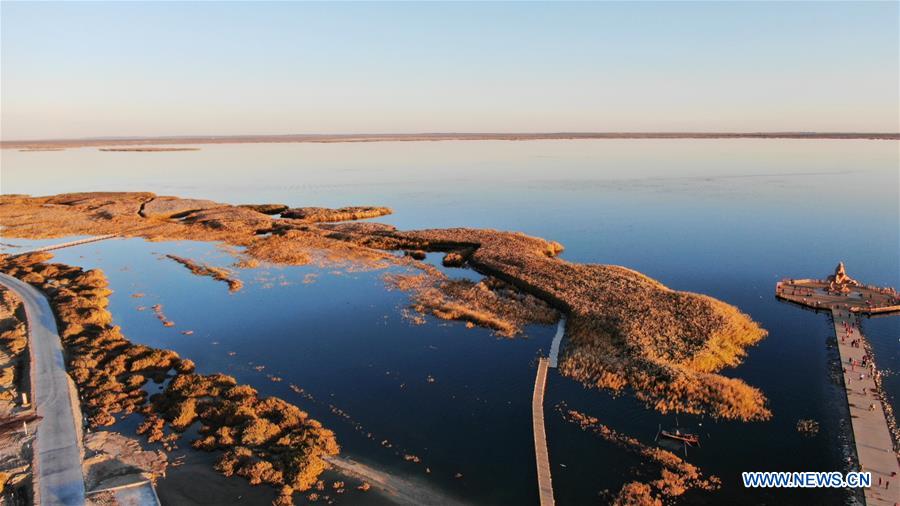 CHINA-INNER MONGOLIA-JUYAN LAKE-SCENERY(CN)