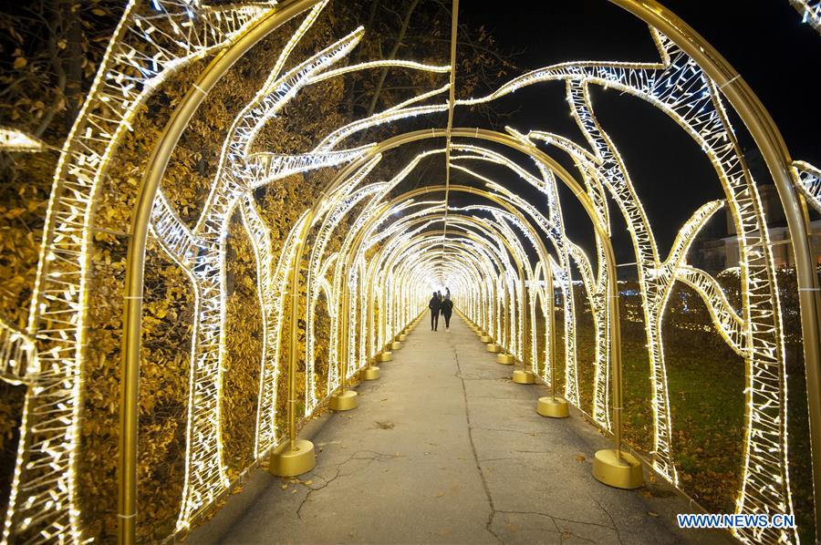 POLAND-WARSAW-WILANOW PALACE-EXHIBITION-ROYAL GARDEN OF LIGHT