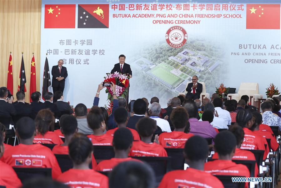 PAPUA NEW GUINEA-CHINA-XI JINPING-BUTUKA ACADEMY