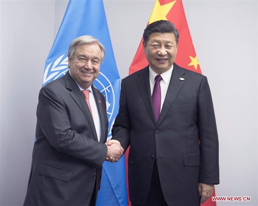 ARGENTINA-BUENOS AIRES-XI JINPING-ANTONIO GUTERRES-MEETING