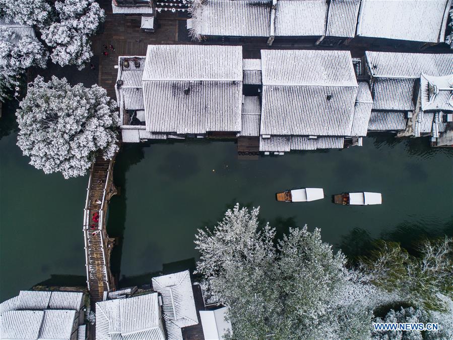 CHINA-ZHEJIANG-WUZHEN-SNOW SCENERY (CN)