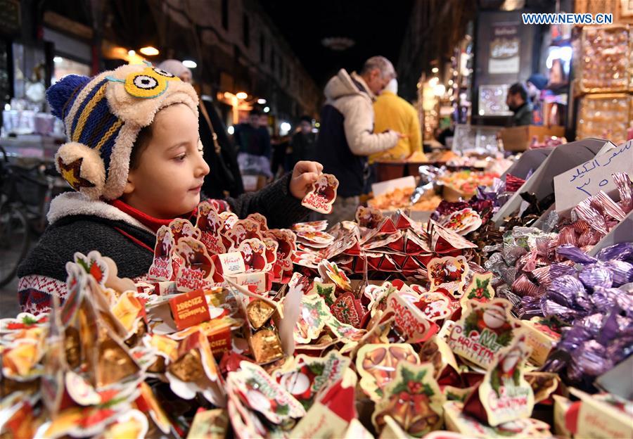 SYRIA-DAMASCUS-HOLIDAY SEASON-MARKET