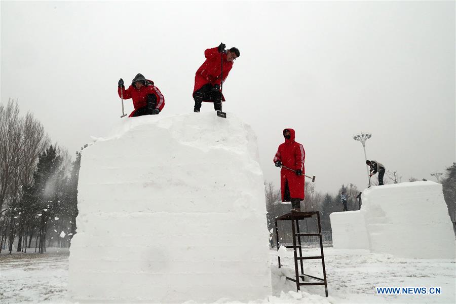 CHINA-HARBIN-SNOW SCULPTURE (CN)