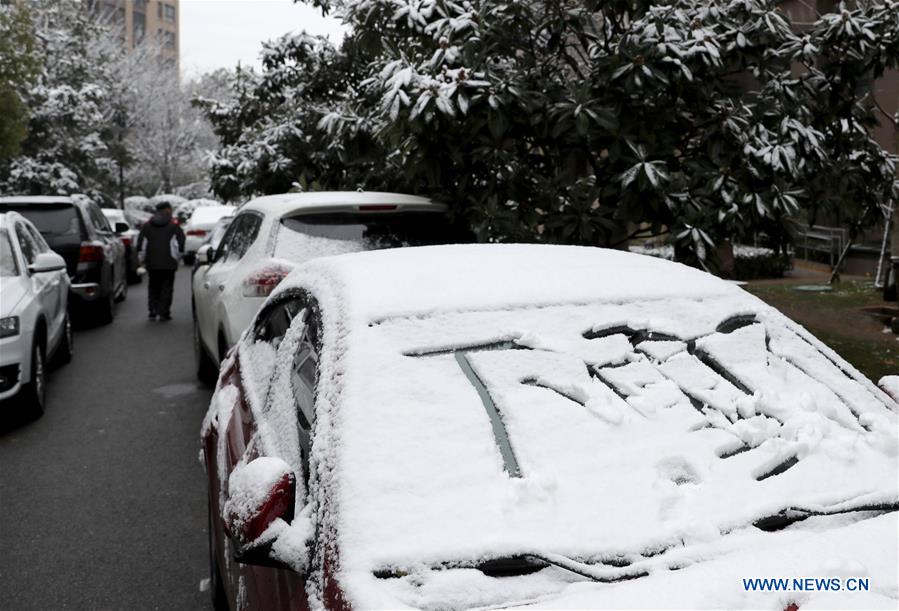 CHINA-SHANGHAI-SNOWFALL (CN)