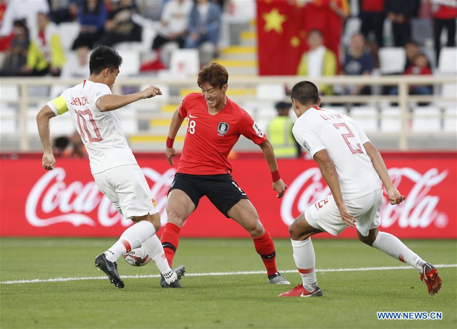 (SP)UAE-ABU DHABI-FOOTBALL-ASIAN CUP-CHN VS KOR