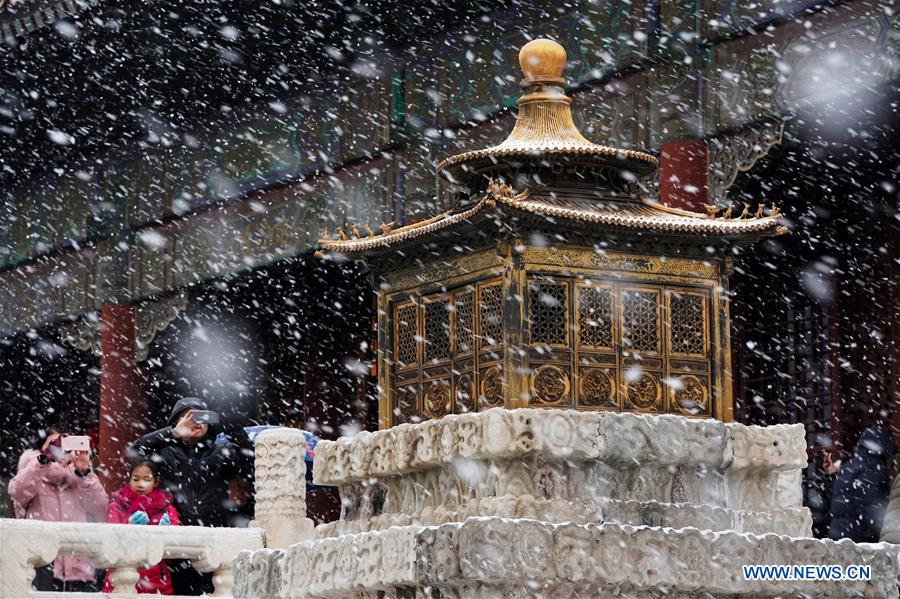 (InPalaceMuseum)CHINA-BEIJING-PALACE MUSEUM-SNOW (CN)