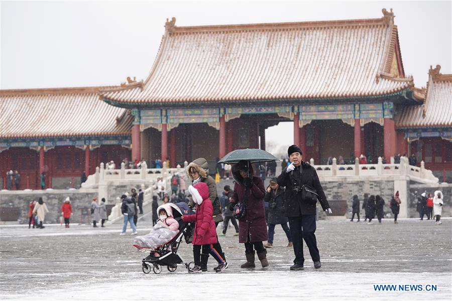 (InPalaceMuseum)CHINA-BEIJING-PALACE MUSEUM-SNOW (CN)