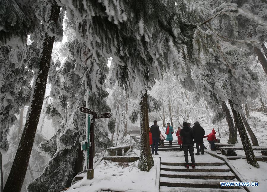 #CHINA-ZHANGJIAJIE-SNOWFALL (CN)