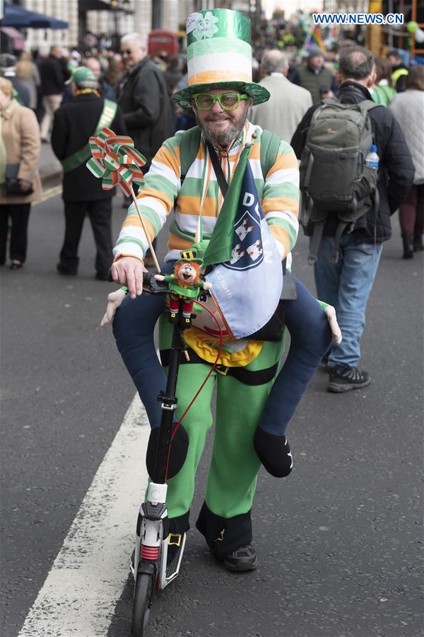 BRITAIN-LONDON-ST PATRICK'S DAY-PARADE