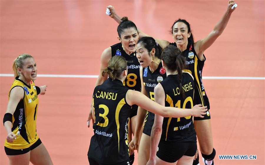 (SP)TURKEY-ISTANBUL-VOLLEYBALL-2019 EUROPEAN WOMEN'S CHAMPIONS LEAGUE-VAKIFBANK VS NOVARA