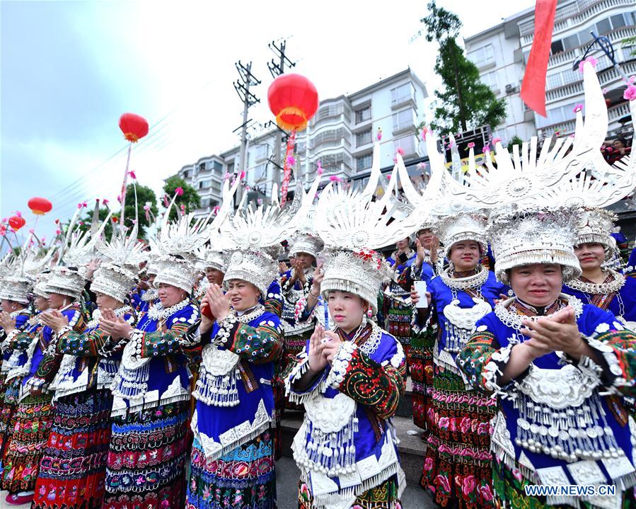 #CHINA-GUIZHOU-MIAO ETHNIC GROUP-SISTERS FESTIVAL (CN)