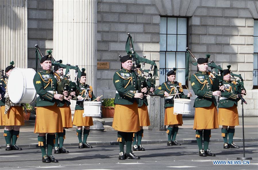 IRELAND-DUBLIN-CEREMONY-EASTER RISING