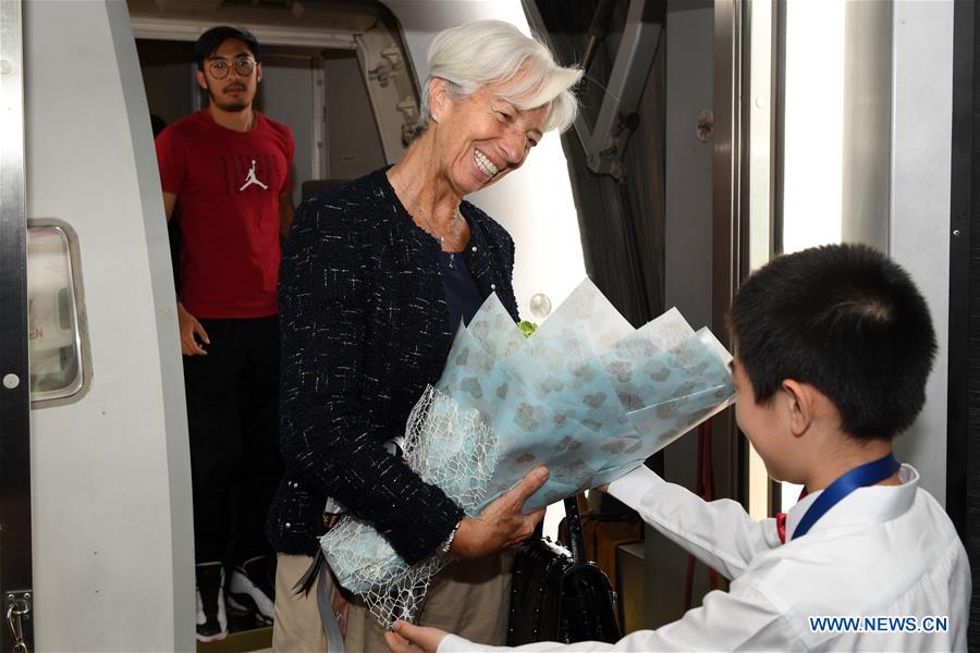 CHINA-BEIJING-BELT AND ROAD FORUM-IMF CHIEF-ARRIVAL (CN)