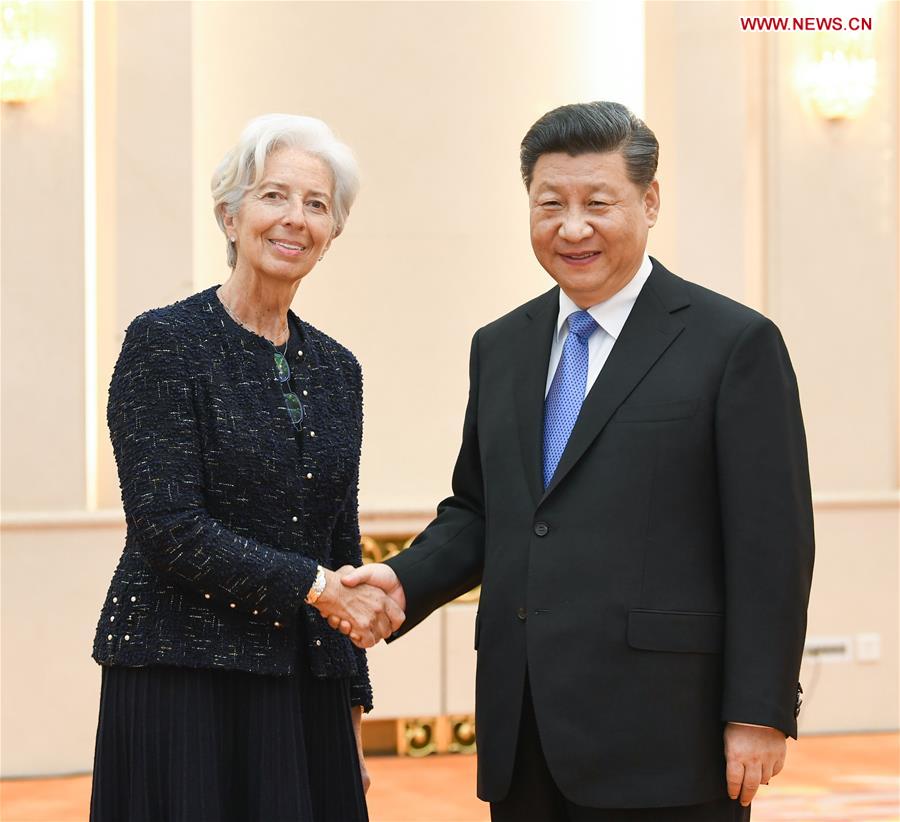 (BRF)CHINA-BEIJING-BELT AND ROAD FORUM-XI JINPING-IMF-MANAGING DIRECTOR-MEETING (CN)