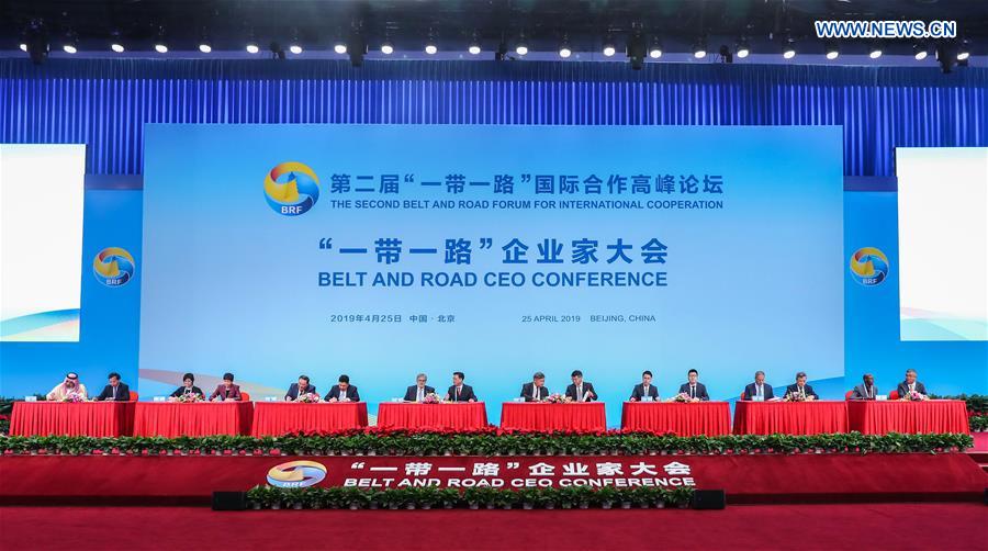 (BRF)CHINA-BEIJING-BELT AND ROAD FORUM-CEO CONFERENCE (CN)