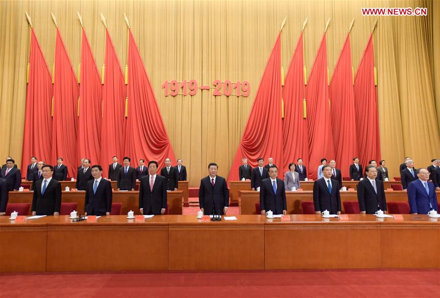 CHINA-BEIJING-XI JINPING-MAY FOURTH MOVEMENT-CENTENARY-GATHERING (CN)