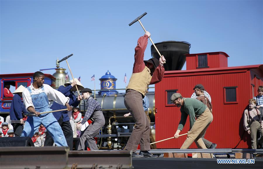 U.S.-SALT LAKE CITY-TRANSCONTINENTAL RAILROAD-ANNIVERSARY