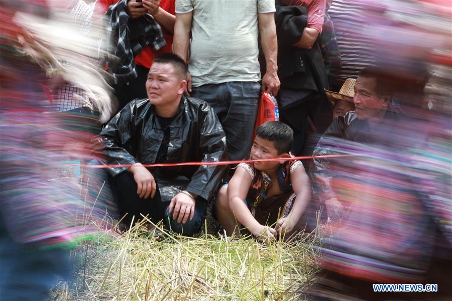 (SP)CHINA-GUIZHOU-LIPING-SIZHAI VILLAGE-TRADITIONAL WRESTLING (CN)