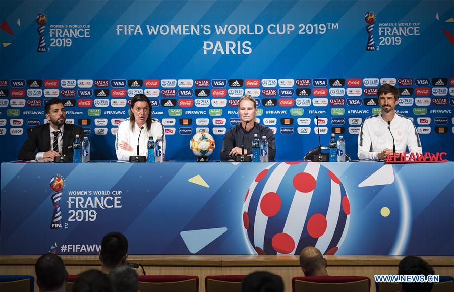 (SP)FRANCE-PARIS-2019 FIFA WOMEN'S WORLD CUP-PRESS CONFERENCE-FRANCE