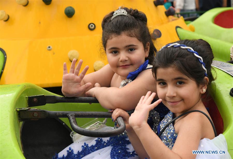 SYRIA-DAMASCUS-EID-AL-FITR-CHILDREN