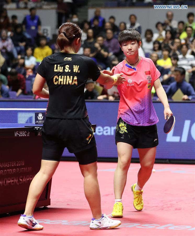 (SP)JAPAN-SAPPORO-TABLE TENNIS-ITTF JAPAN OPEN-WOMEN'S SINGLES-FINAL