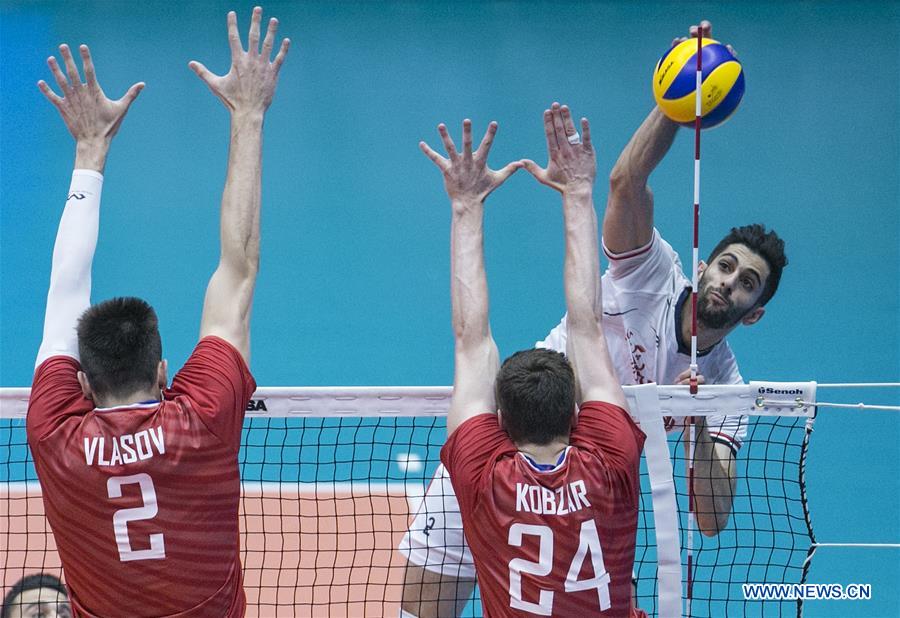 (SP)IRAN-URMIA-FIVB VOLLEYBALL LEAGUE-RUSSIA VS IRAN