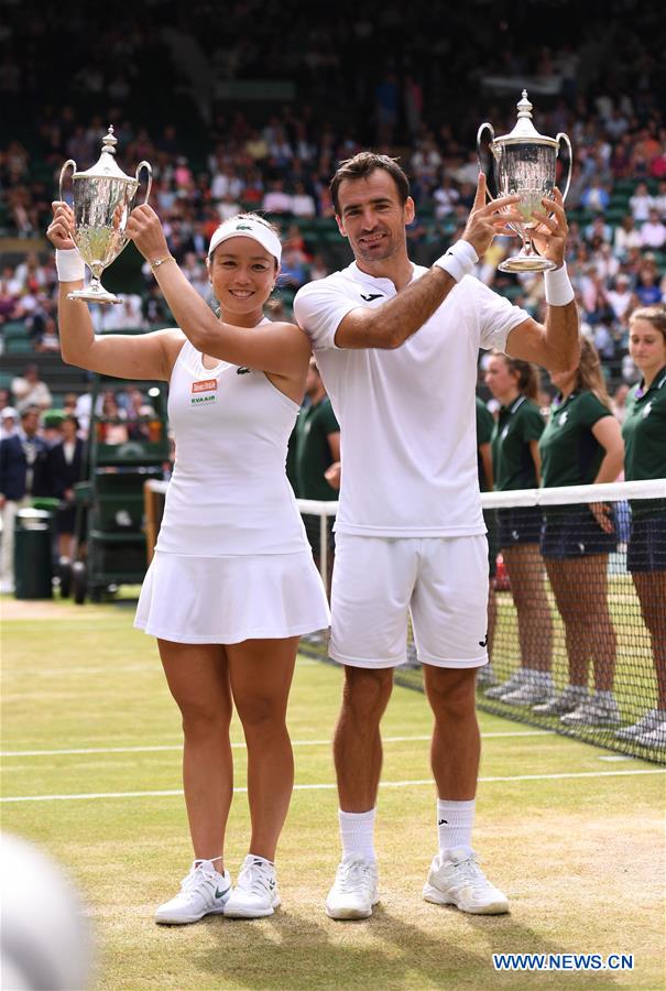 (SP)BRITAIN-LONDON-TENNIS-WIMBLEDON-MIXED DOUBLES-FINAL