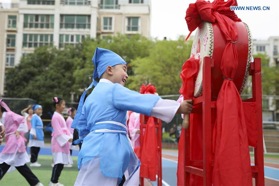 CHINA-GANSU-LANZHOU-FIRST WRITING CEREMONY (CN)