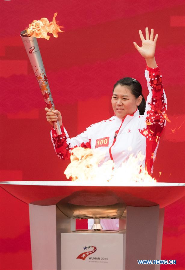 (SP)CHINA-WUHAN-7TH MILITARY WORLD GAMES-TORCH RELAY 