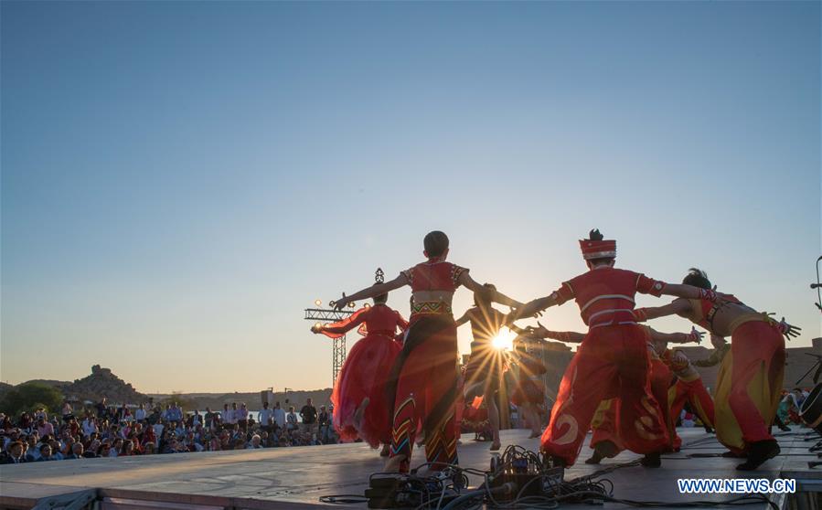 EGYPT-ASWAN-AFRO-CHINESE FOLKLORE FESTIVAL