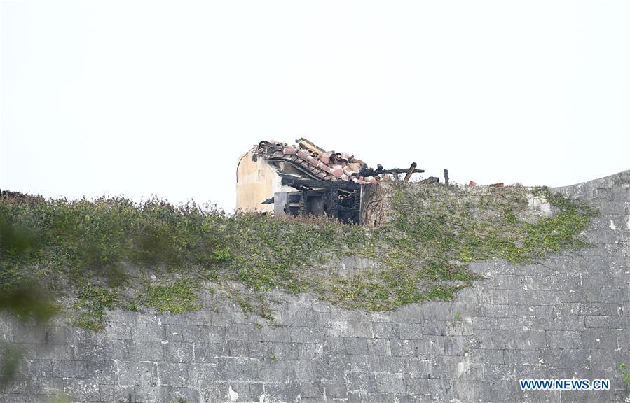 JAPAN-OKINAWA-WORLD HERITAGE CASTLE-FIRE