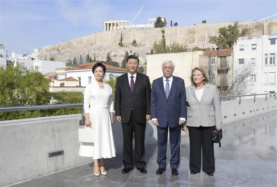 GREECE-ATHENS-XI JINPING-ACROPOLIS MUSEUM