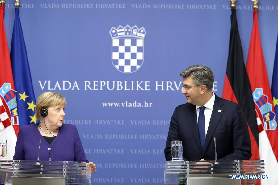 CROATIA-ZAGREB-ANGELA MERKEL-VISIT